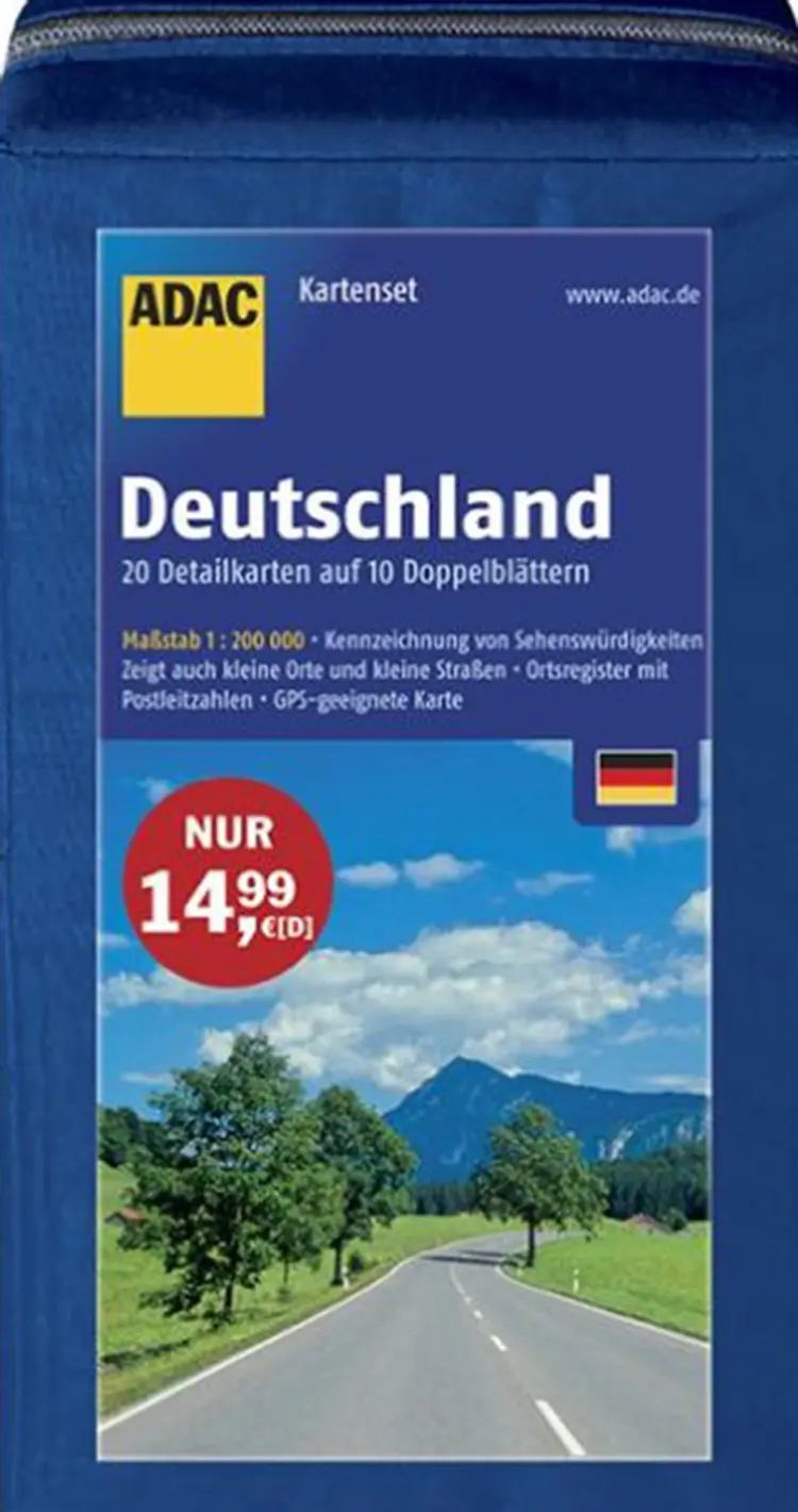 ADAC KartenSet Deutschland blatt 1-20 in Kartentasche 2016/2017