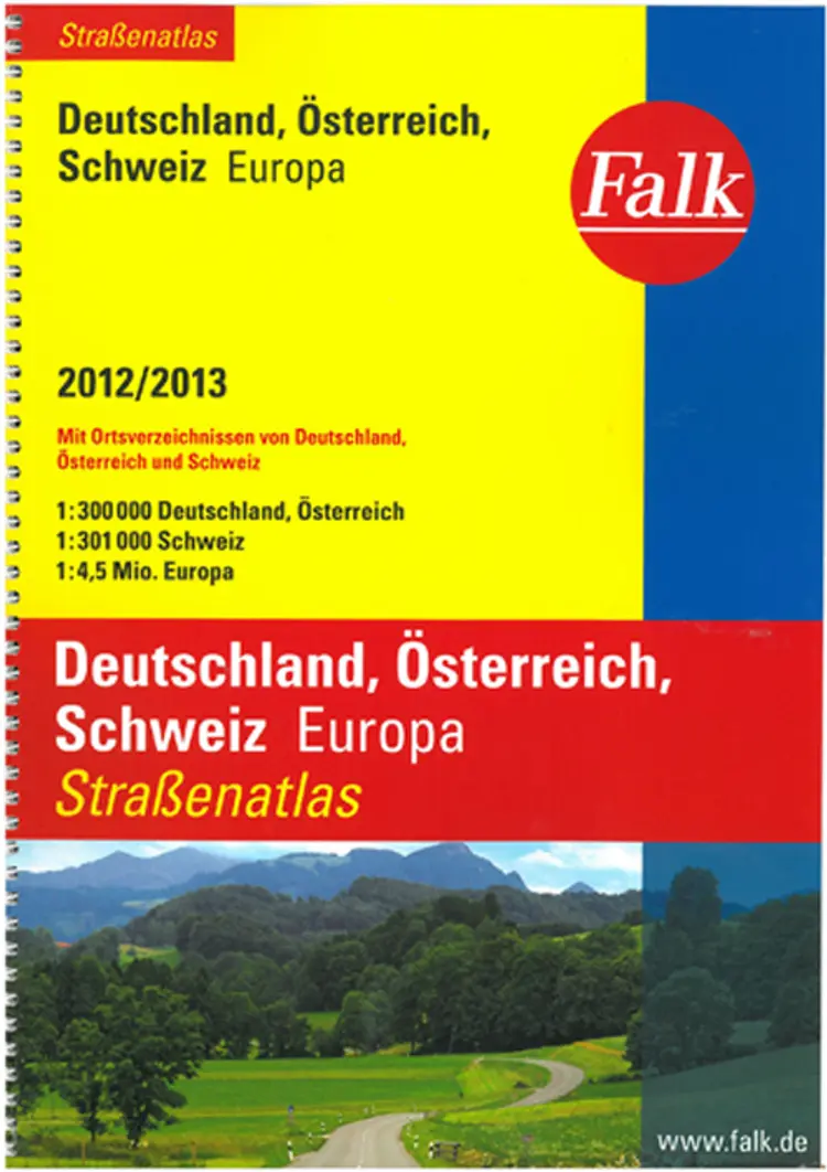 Falk Strassenatlas Deutschland, Österreich, Schweiz 2012/2013