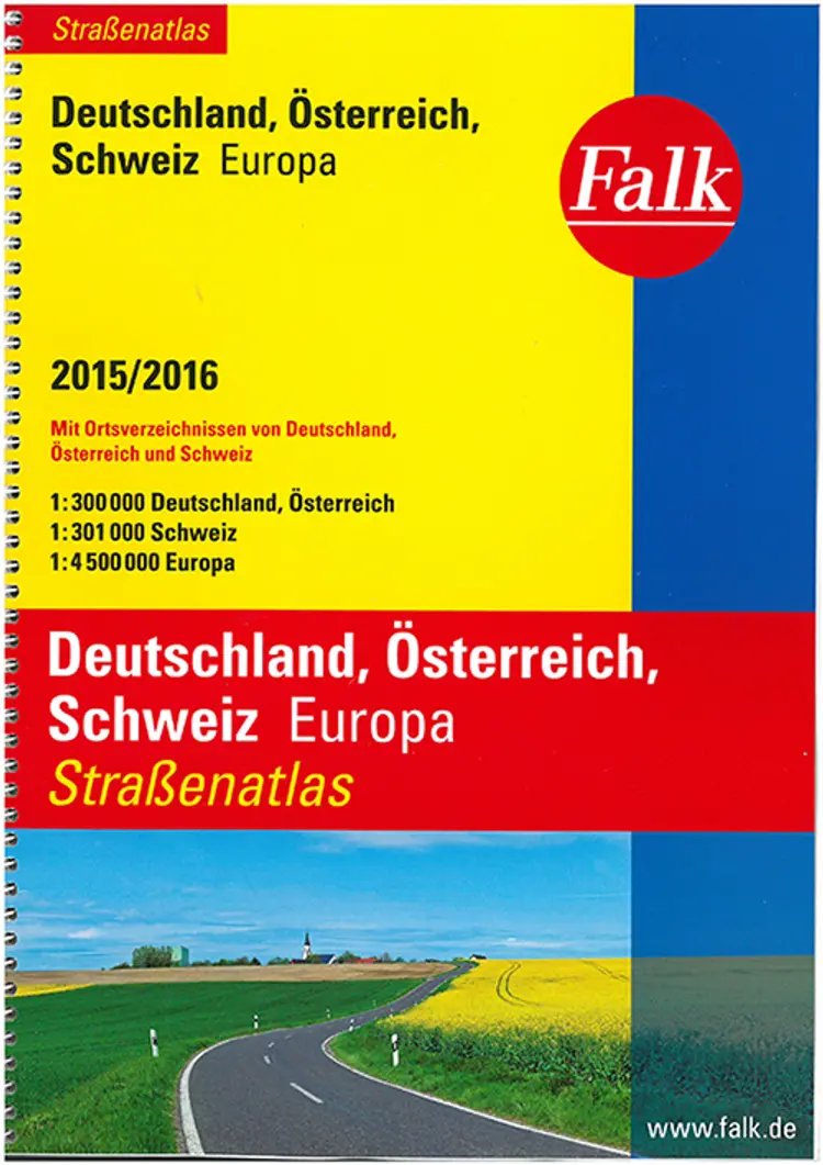 Falk Strassenatlas Deutschland, Österreich, Schweiz 2015/2016