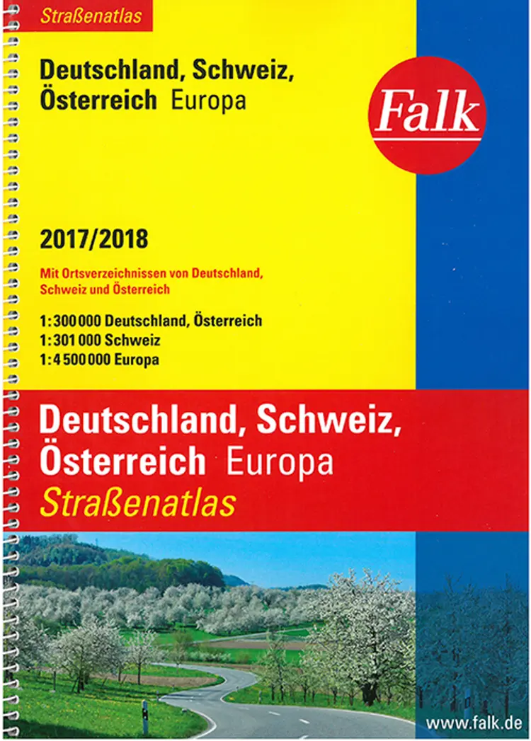 Falk Strassenatlas 2017/2018: Deutschland, Österreich, Schweiz