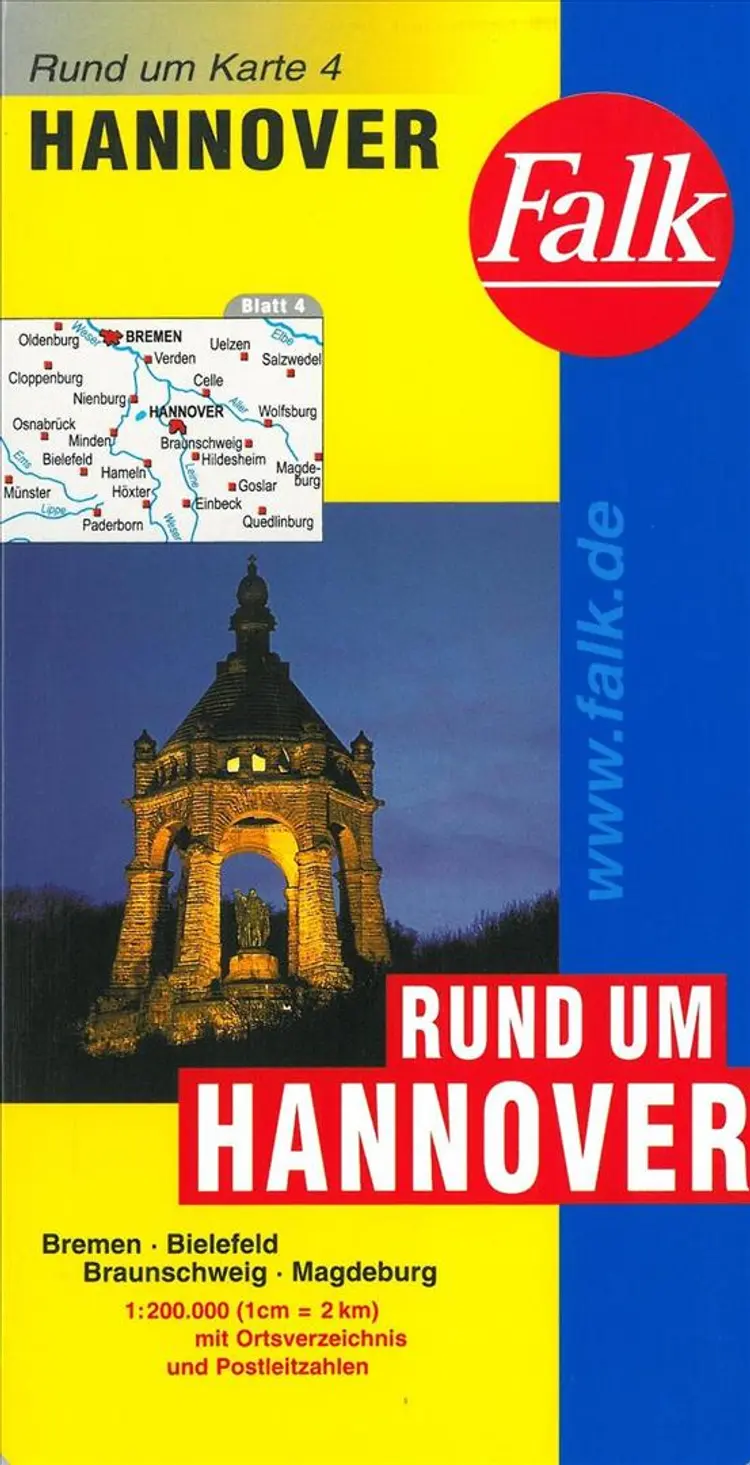 Falk Deutschland Blad 4: Rund um Hannover