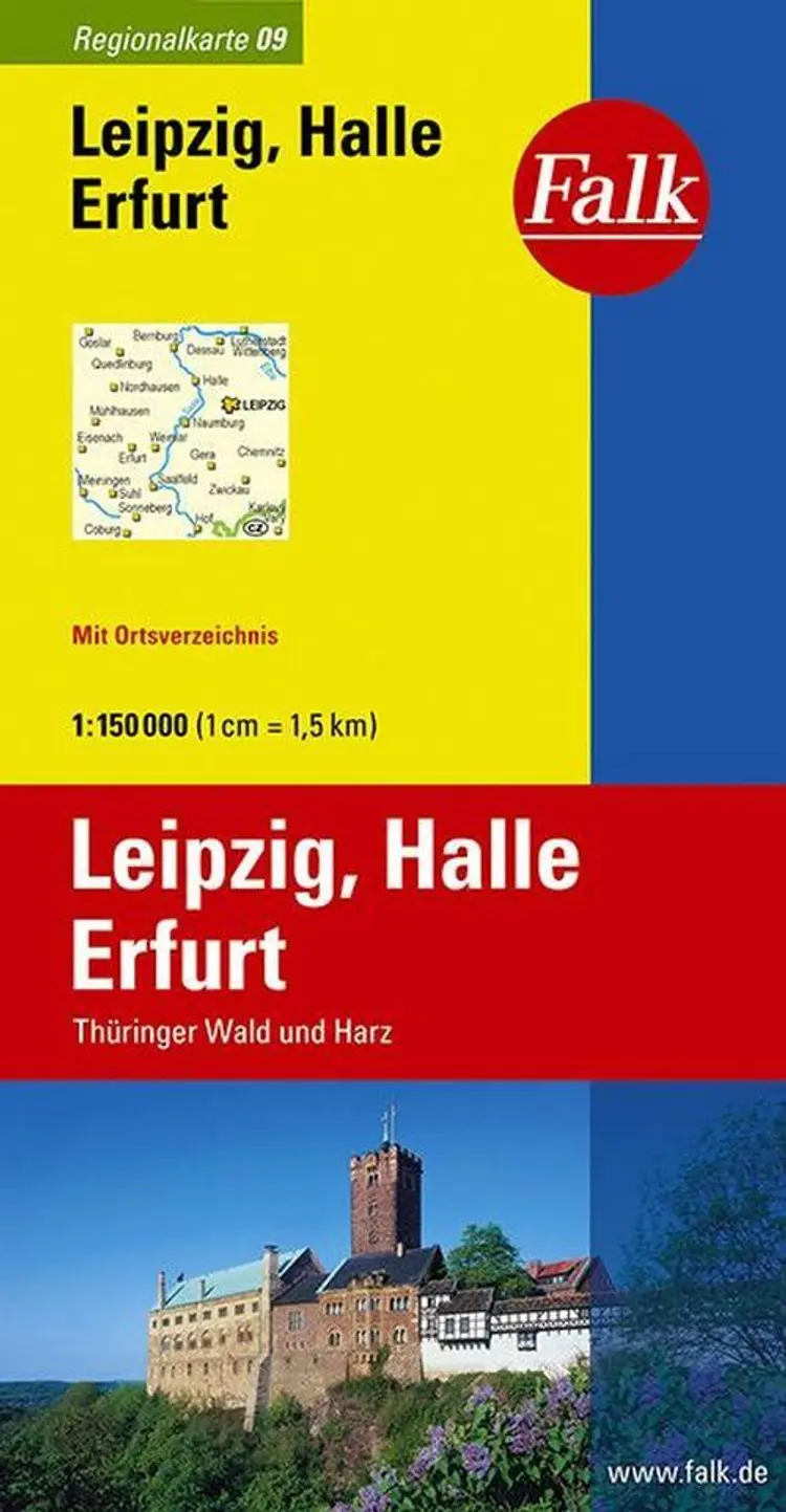 Leipzig - Halle - Erfurt: Thüringer Wald und Harz af Mair-Dumont