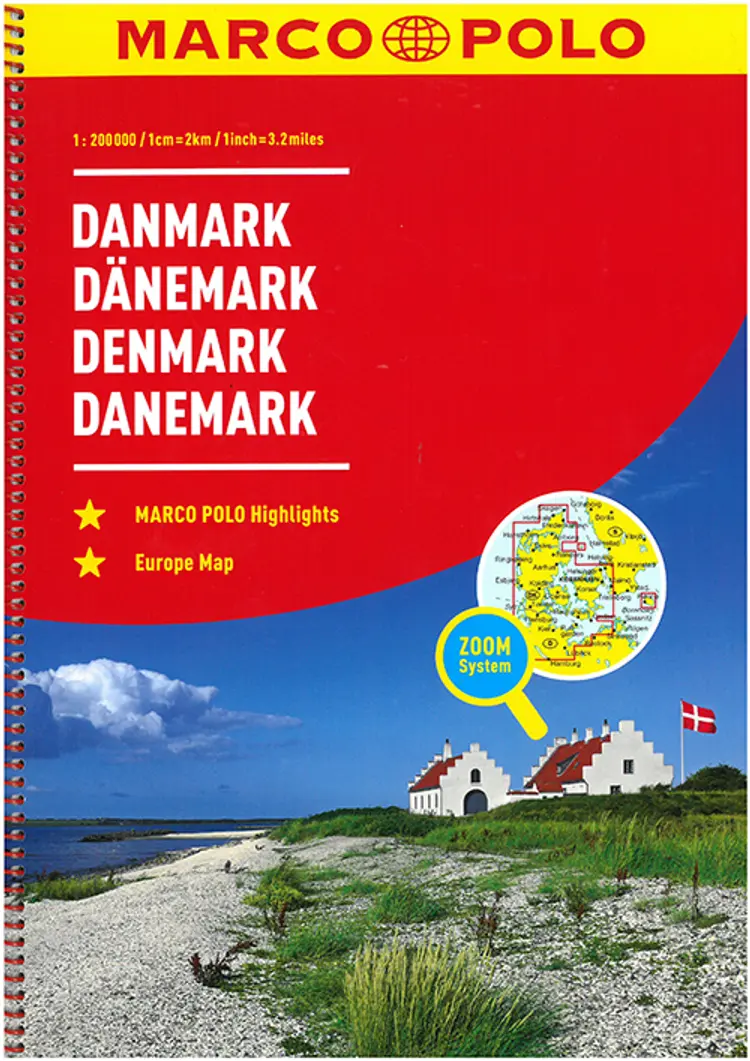 Marco Polo Danmark Denmark Atlas af Mair-Dumont