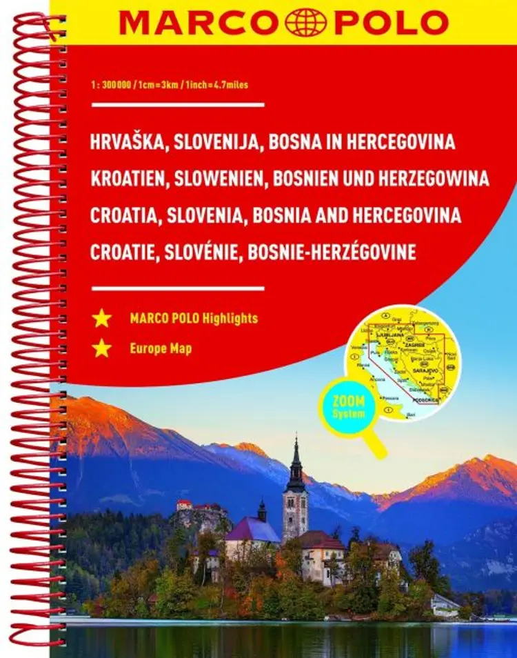 Marco Polo Atlas Slovenia, Croatia, Bosnia and Hercegovina af Mair-Dumont