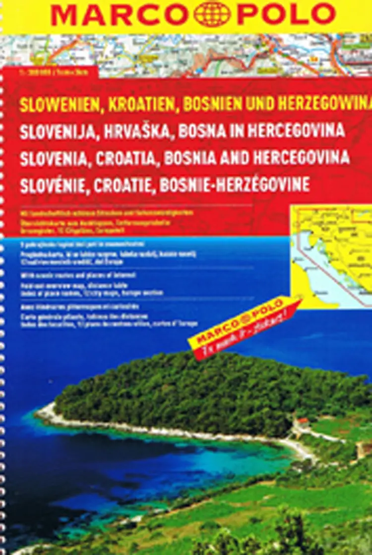 Marco Polo Atlas Slovenia, Croatia, Bosnia and Hercegovina af Mair-Dumont