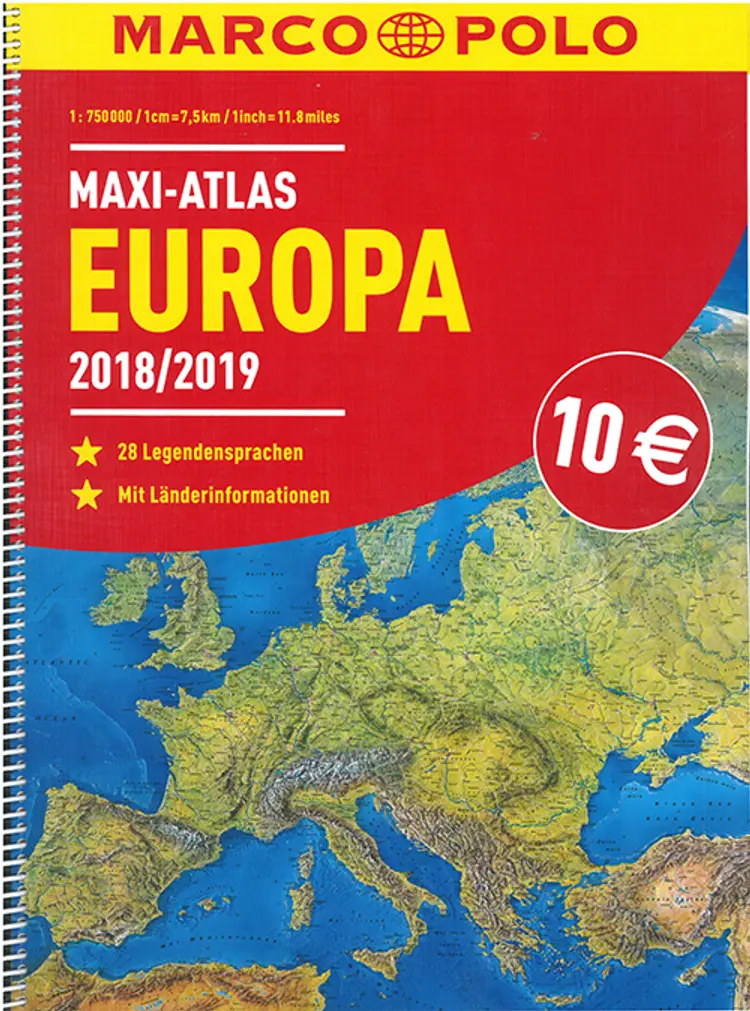 Marco Polo Maxi Atlas Europa 2018/2019 af Mair-Dumont