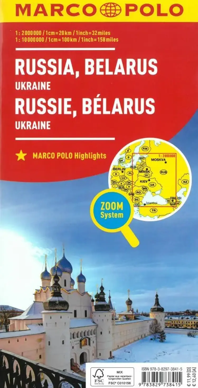 Russia Ukraine Belarus, Marco Polo af Mair-Dumont