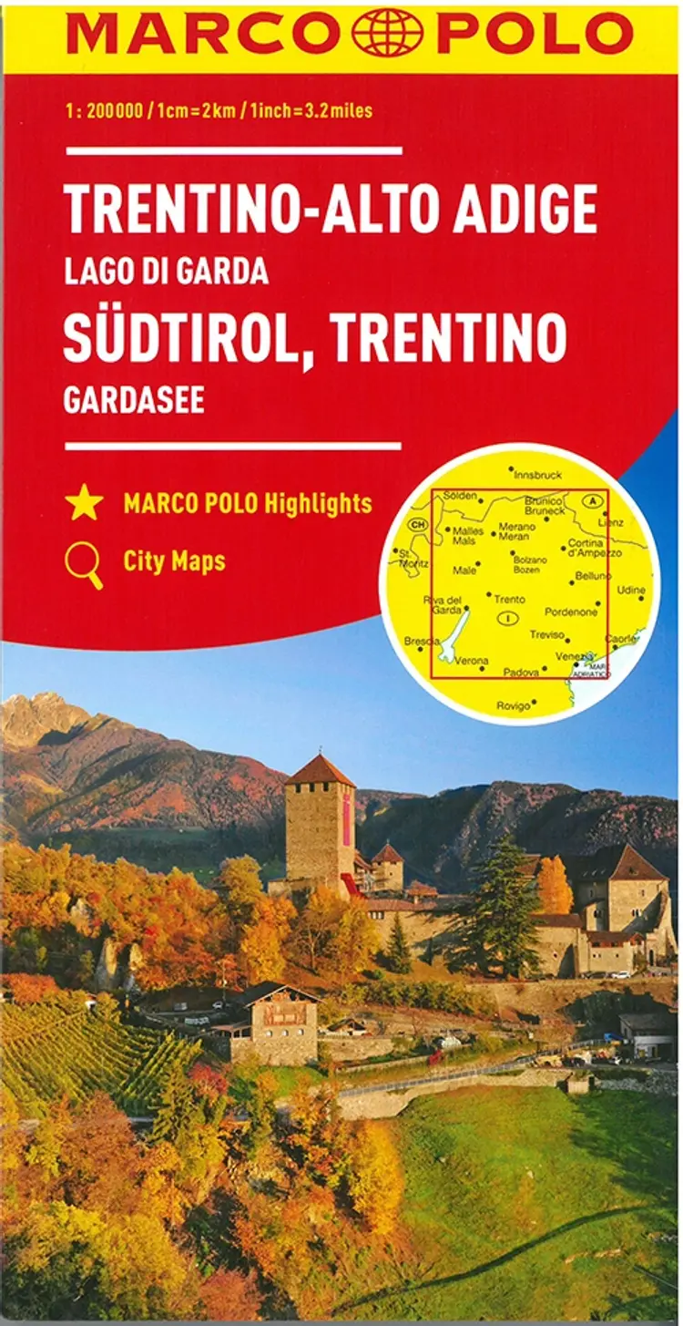 Trentino, South Tyrol, Lake Garda - Südtirol, Trentina, Gardasee af Mair-Dumont