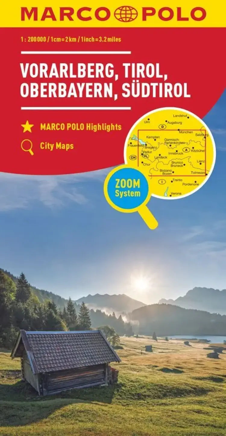 Vorarlberg, Tirol, Oberbayern, Südtirol af Mair-Dumont