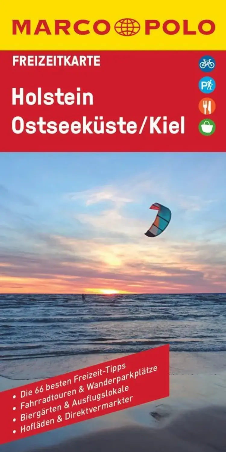 Holstein, Ostseeküste, Kiel, Marco Polo Freizeitkarte 02 af Mair-Dumont