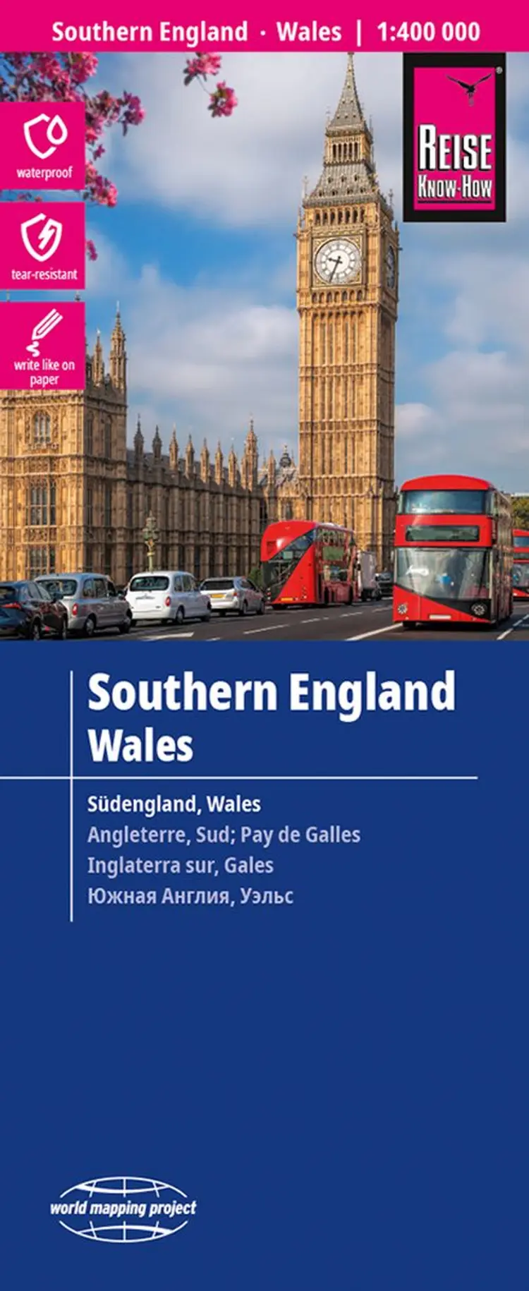 Southern England, Wales, World Mapping Project af Reise Know-How