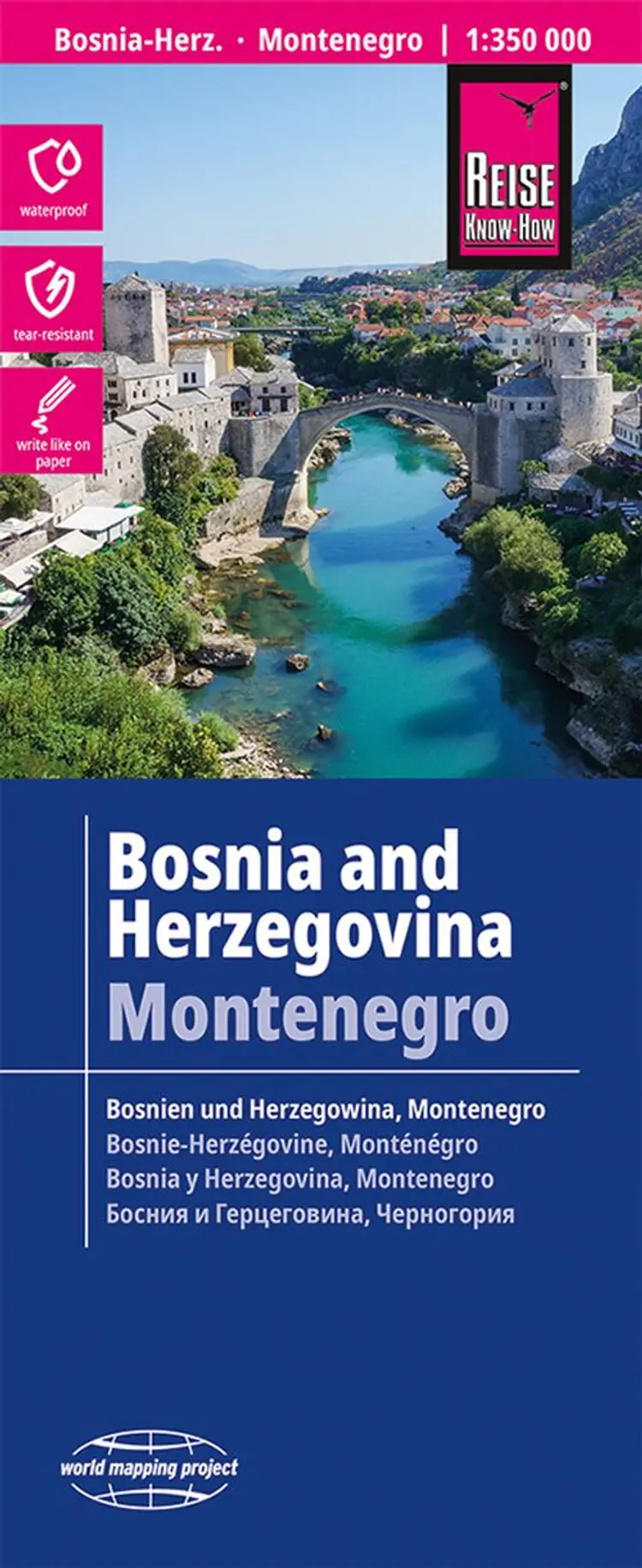 Bosnia and Herzegovina & Montenegro, World Mapping Project af Reise Know-How