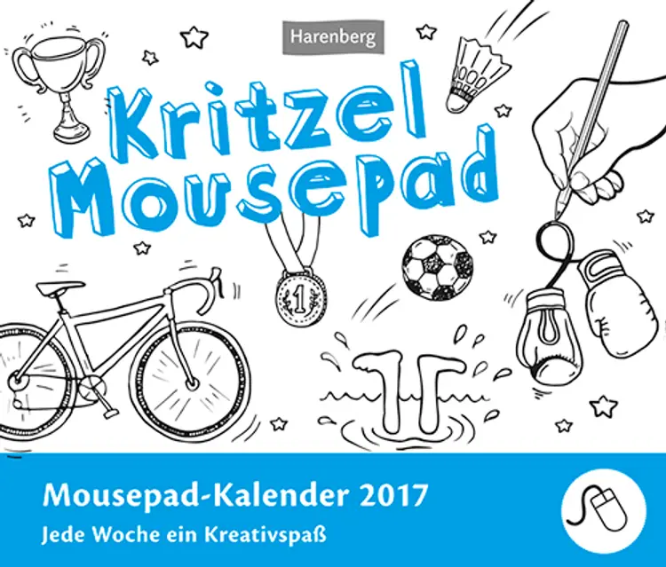 Kritzel - Doodle Mousepad Kalender 2017