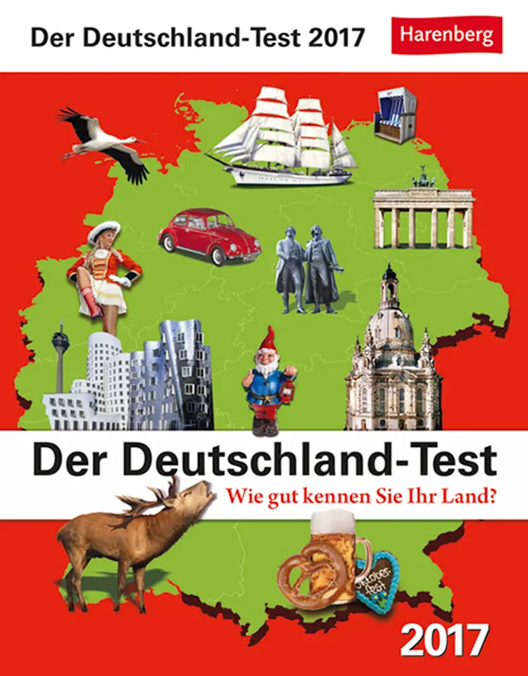 Der Deutschland-Test - Test your Knowledge about Germany Wissenskalender 2017