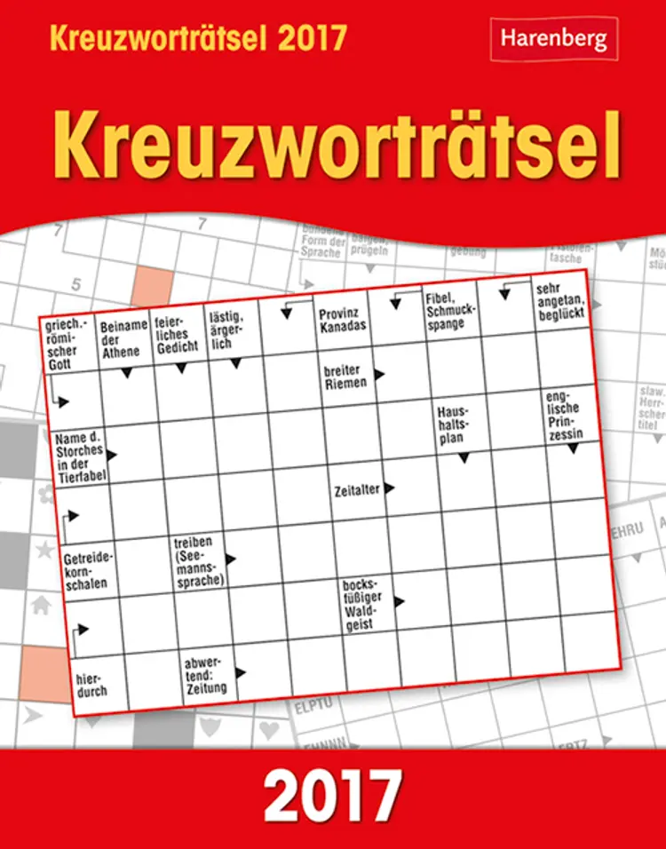 Kreuzworträtsel - Crosswords Wissenskalender 2017
