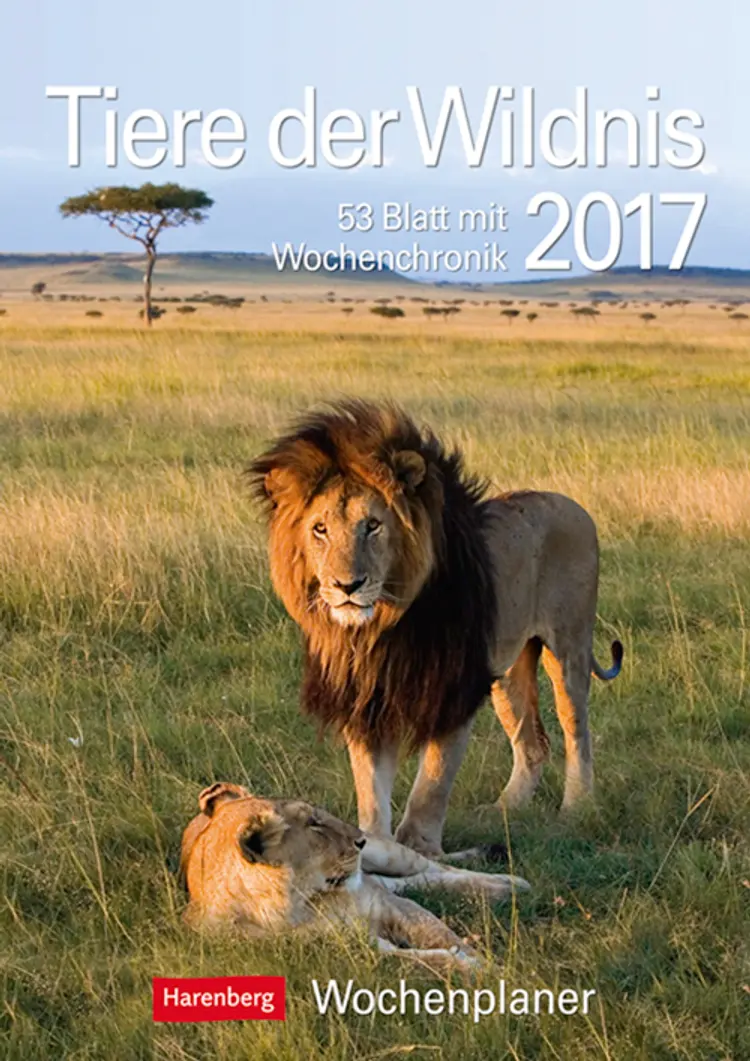 Tiere der Wildnis Wochenplaner 2017