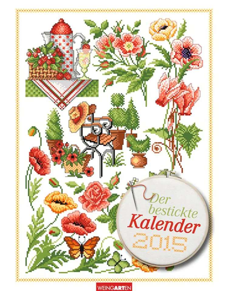 Der bestickte kalender - Corss Stitch Designs Calendar 2015