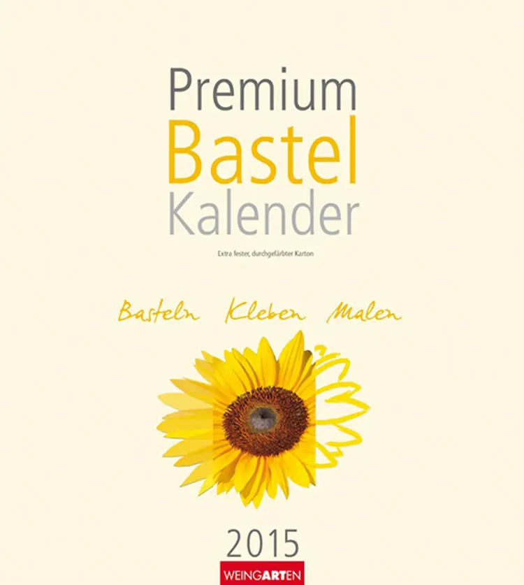 Premium Bastel Kalender - Make your own photo calendar Champagne 2015
