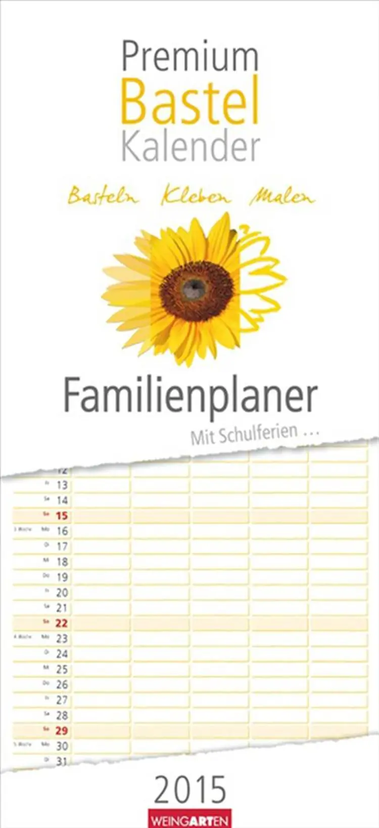 Premium Bastel Kalender - Make your own family planner 2015