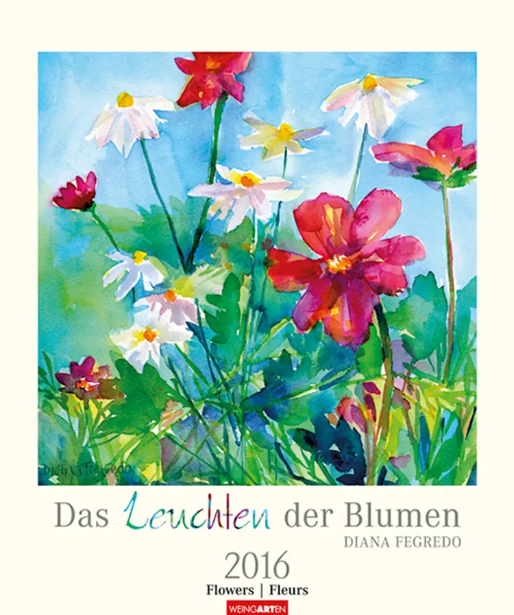 Das Leuchten der Blumen/Flower Watercolours 2016