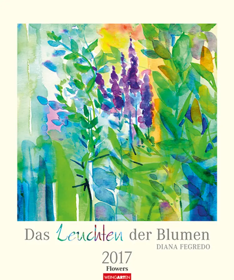 Das Leuchten der Blumen - Flowers Watercolours 2017