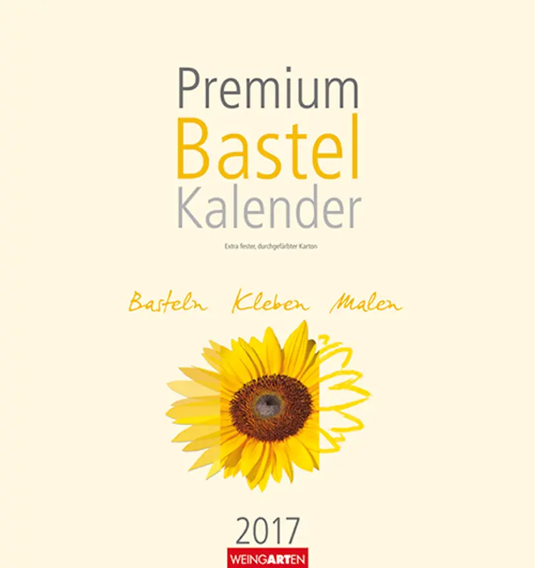 Premium Bastelkalender Champagne - Make Your Own Calendar 2017