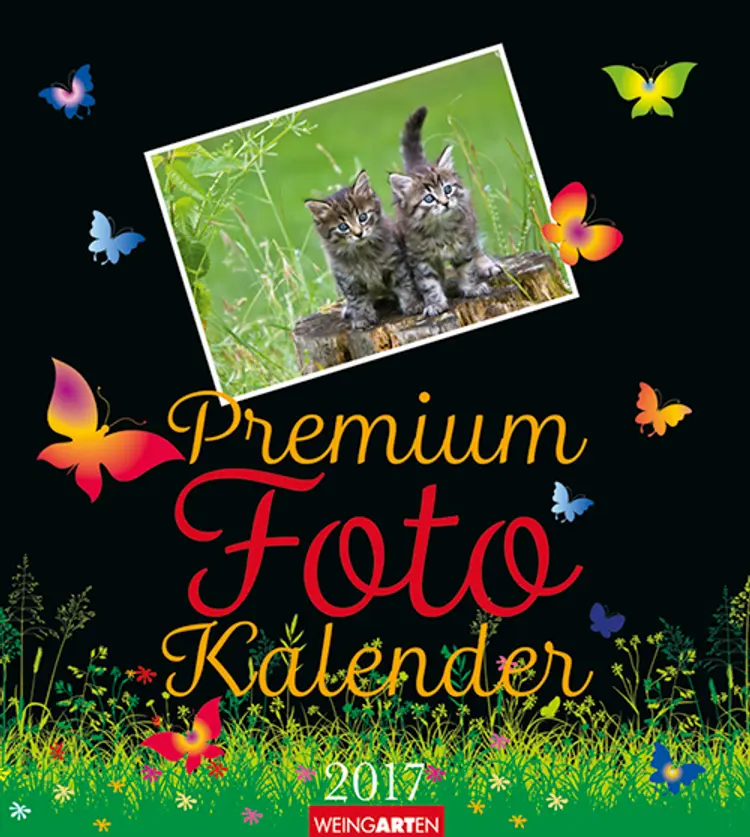 Premium Foto Kalender Sort med Sommerfugle 2017