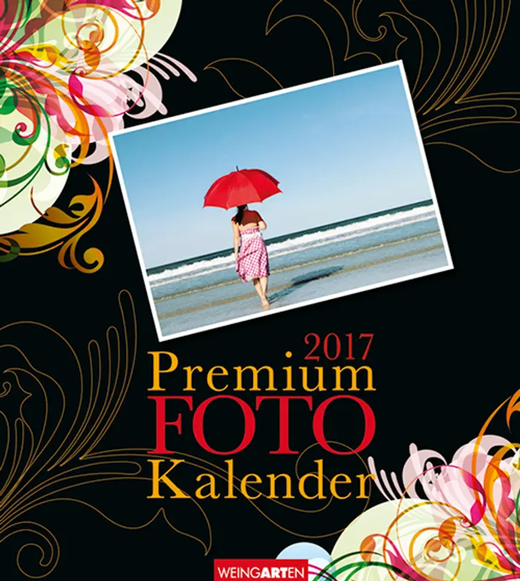 Premium Foto Kalender Sort med Blomster 2017