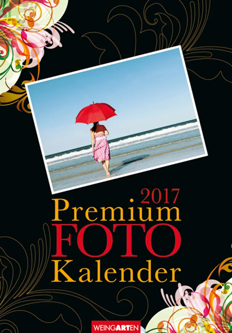 Premium Foto Kalender Sort med Blomster 2017