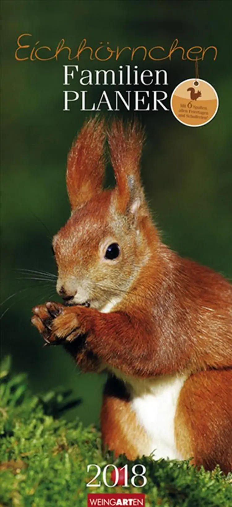 Familienplaner Eichhörnchen Kalender 2018
