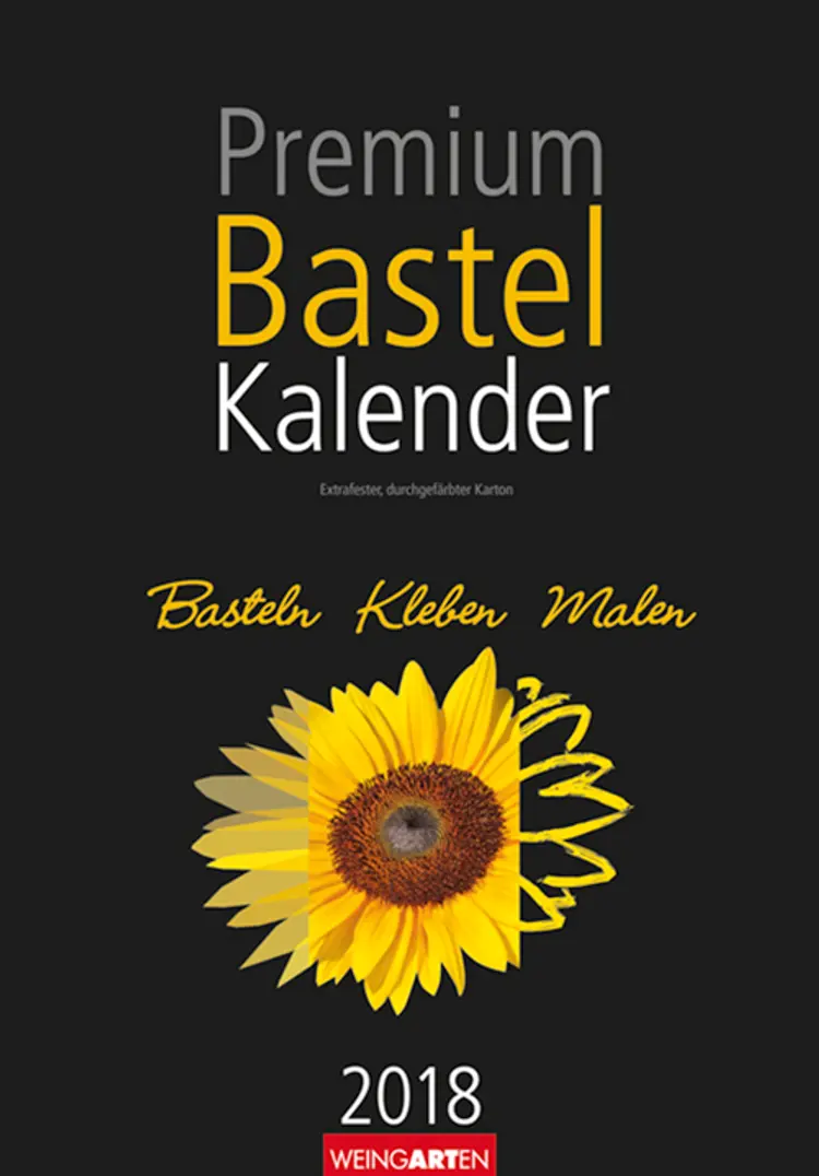 Bastelkalender schwarz 2018