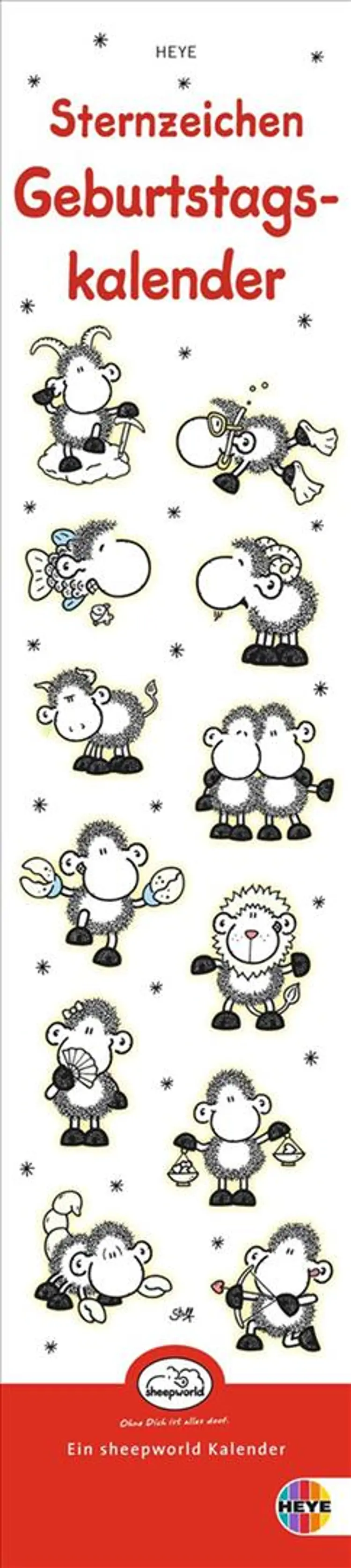 Sheepworld Sternzeichen Geburtstagskalender