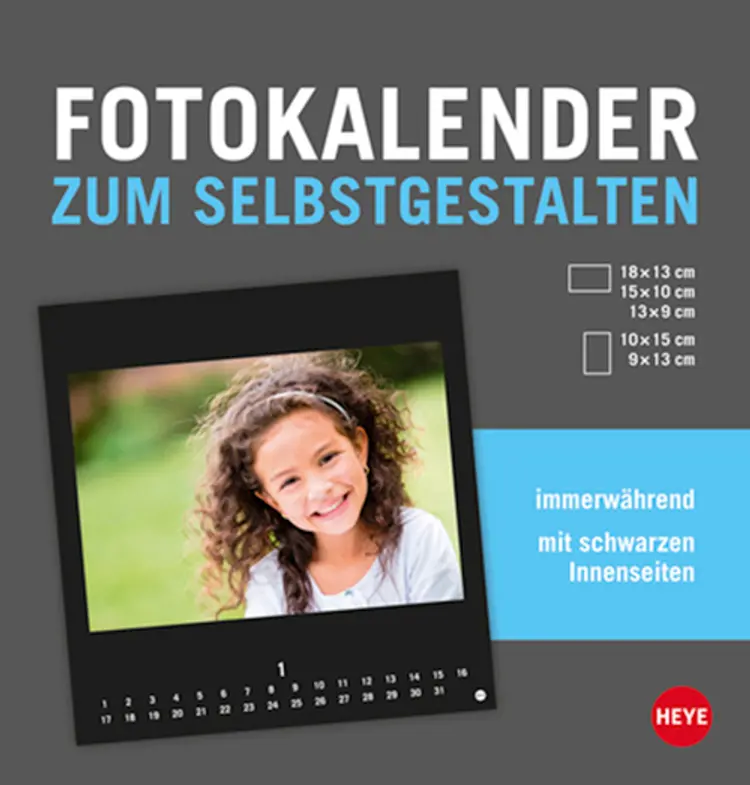 Fotokalender zum Selbstgestalten schwarz 2017