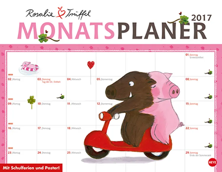 Rosalie & Trüffel Monatsplaner 2017