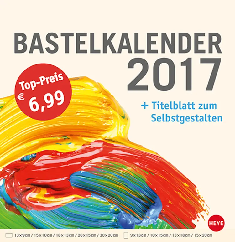 Bastelkalender groß champagner 2017