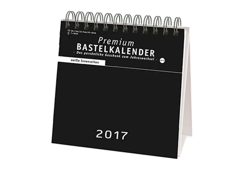 Bastelaufsteller weiß klein 2017