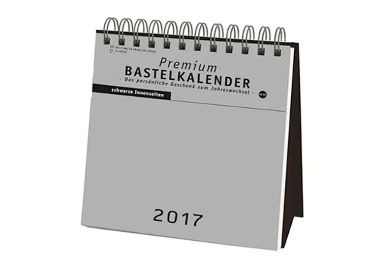 Bastelaufsteller schwarz klein 2017
