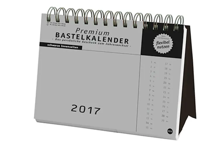 Bastelaufsteller schwarz groß 2017