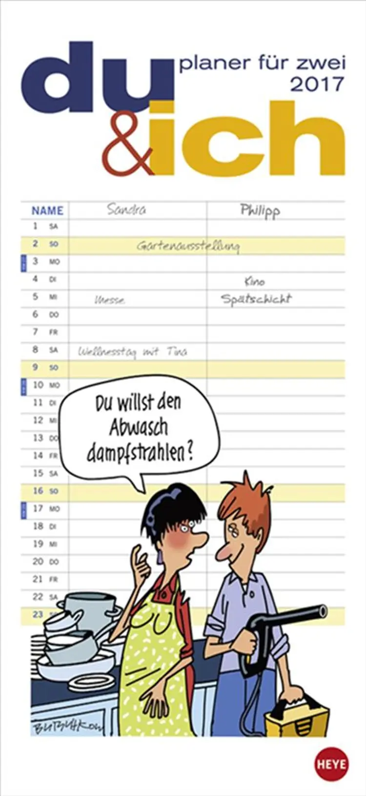 Butschkow Du & Ich Planer für zwei 2017