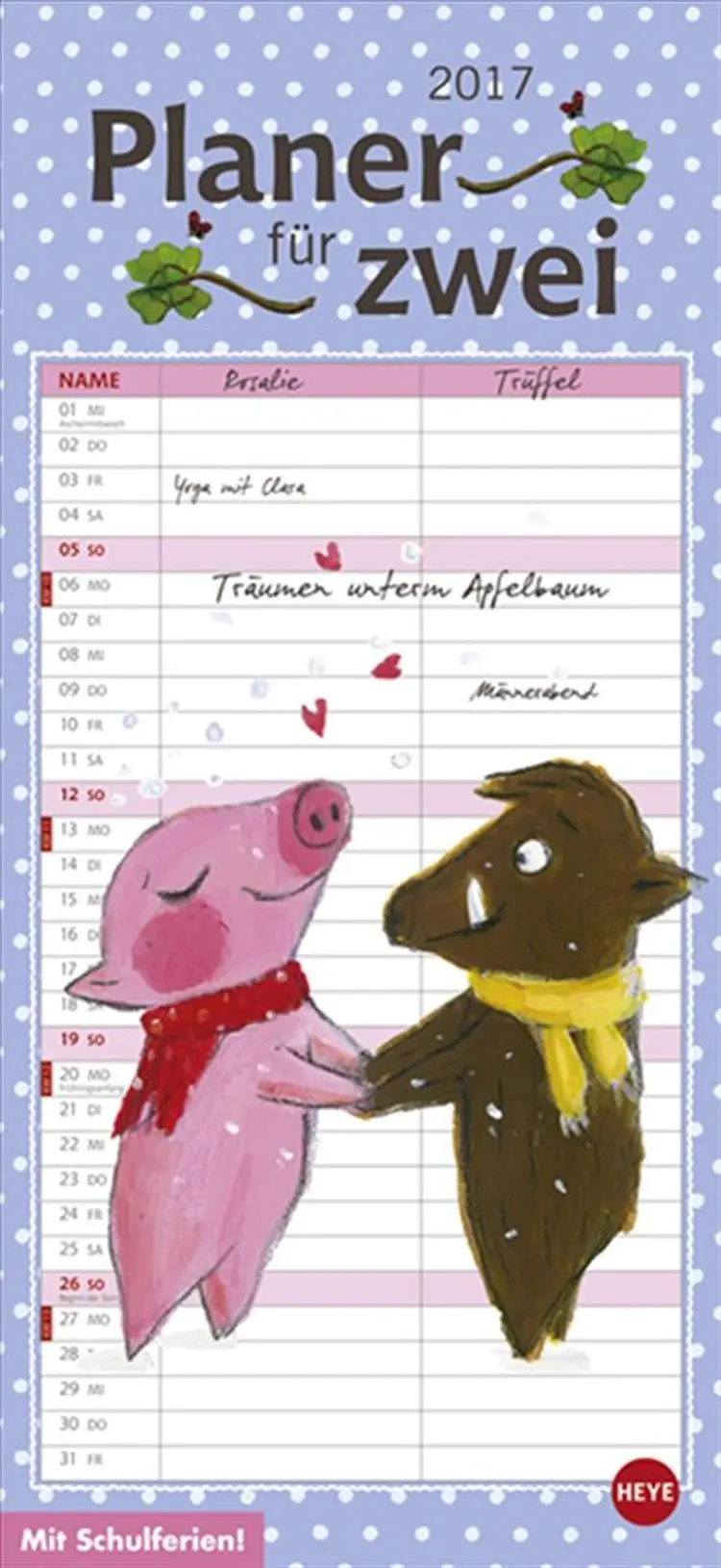 Rosalie & Trüffel Planer für zwei 2017
