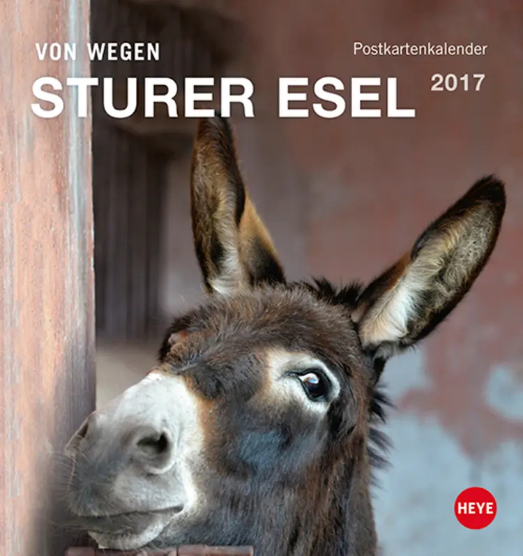 Esel Postkortkalender 2017