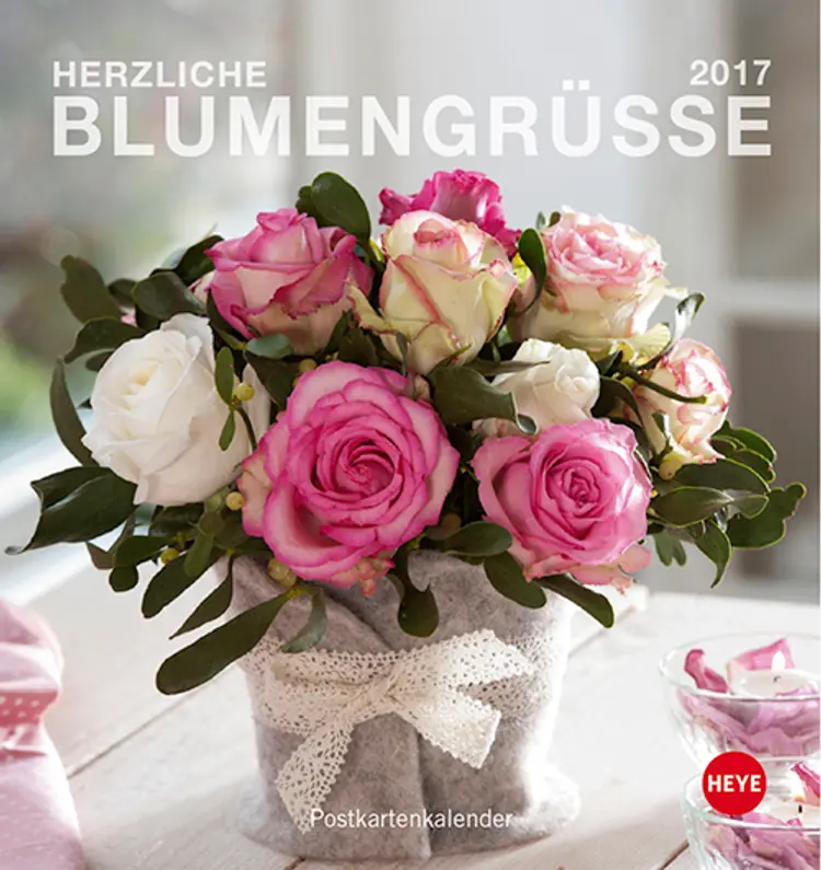 Blumengrüsse Postkortkalender 2017