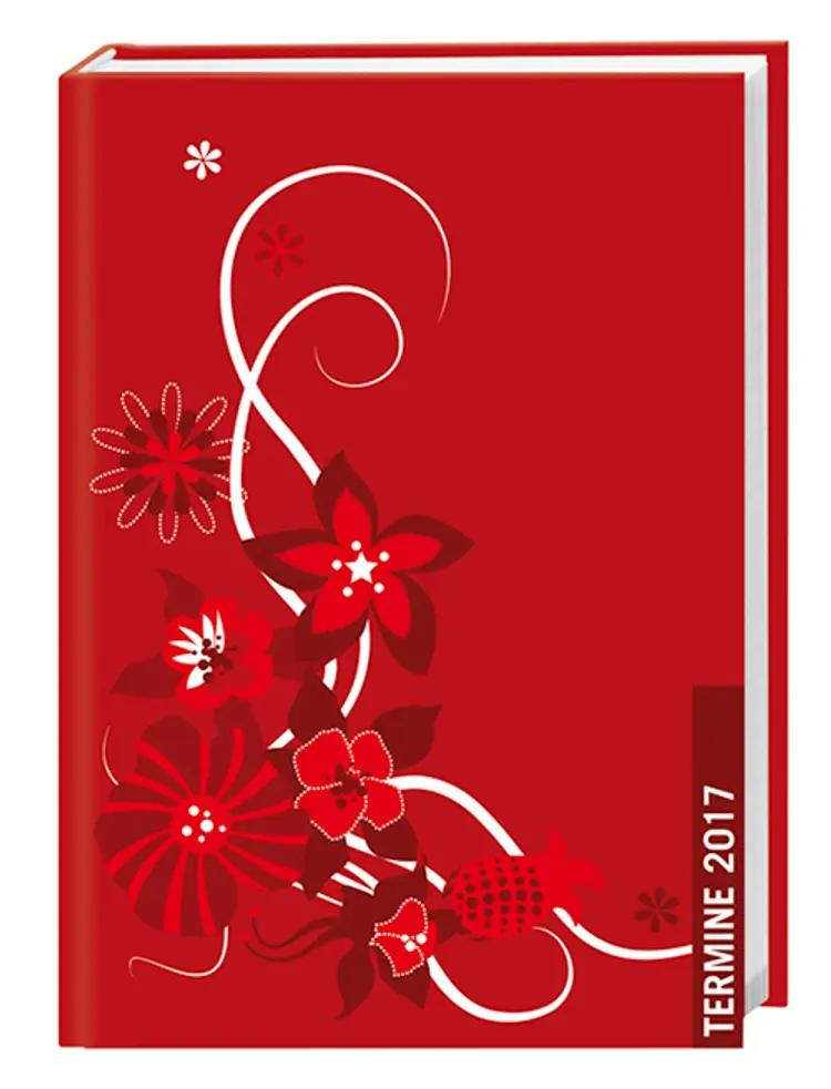 Kalenderbuch Ranke rot 2017