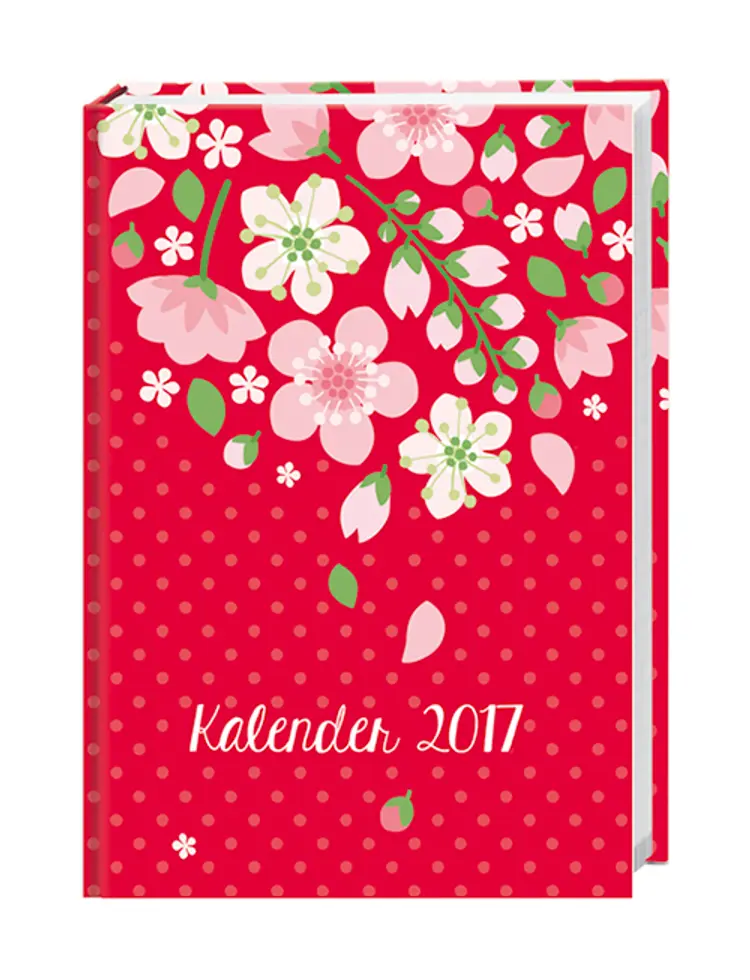 Floral 17 Monatskalenderbuch A5 2017