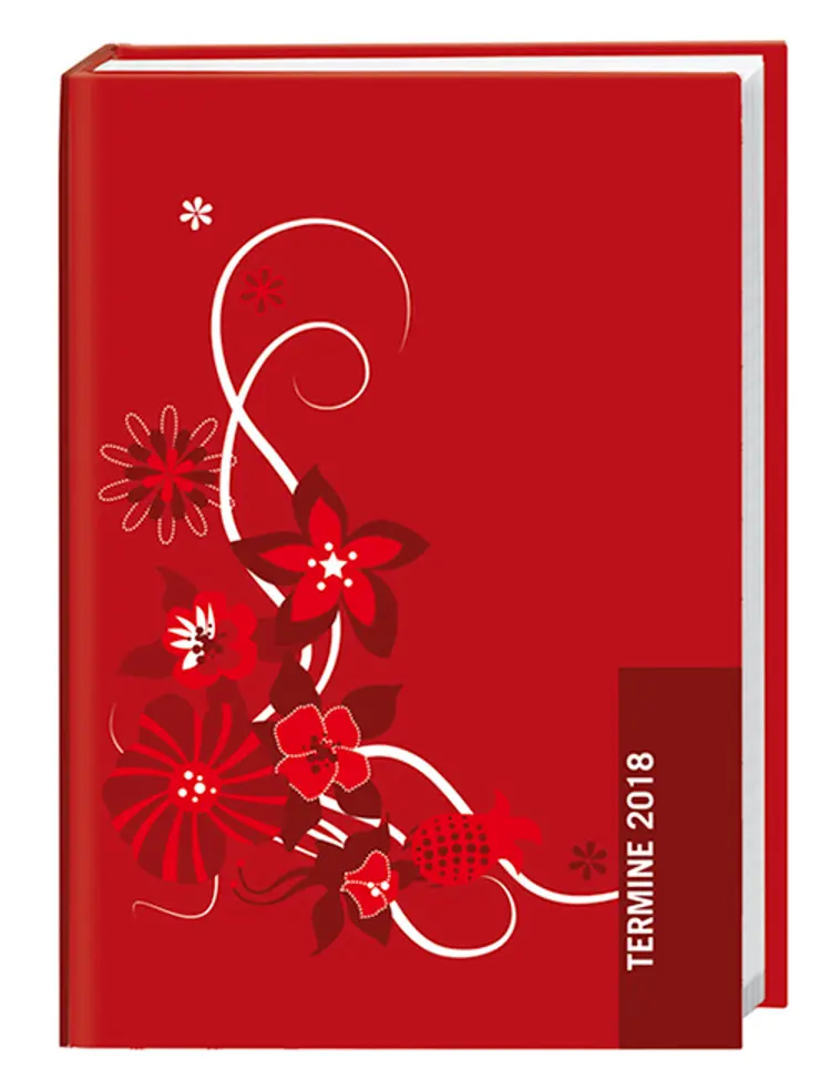 Kalenderbuch Ranke rot 2018