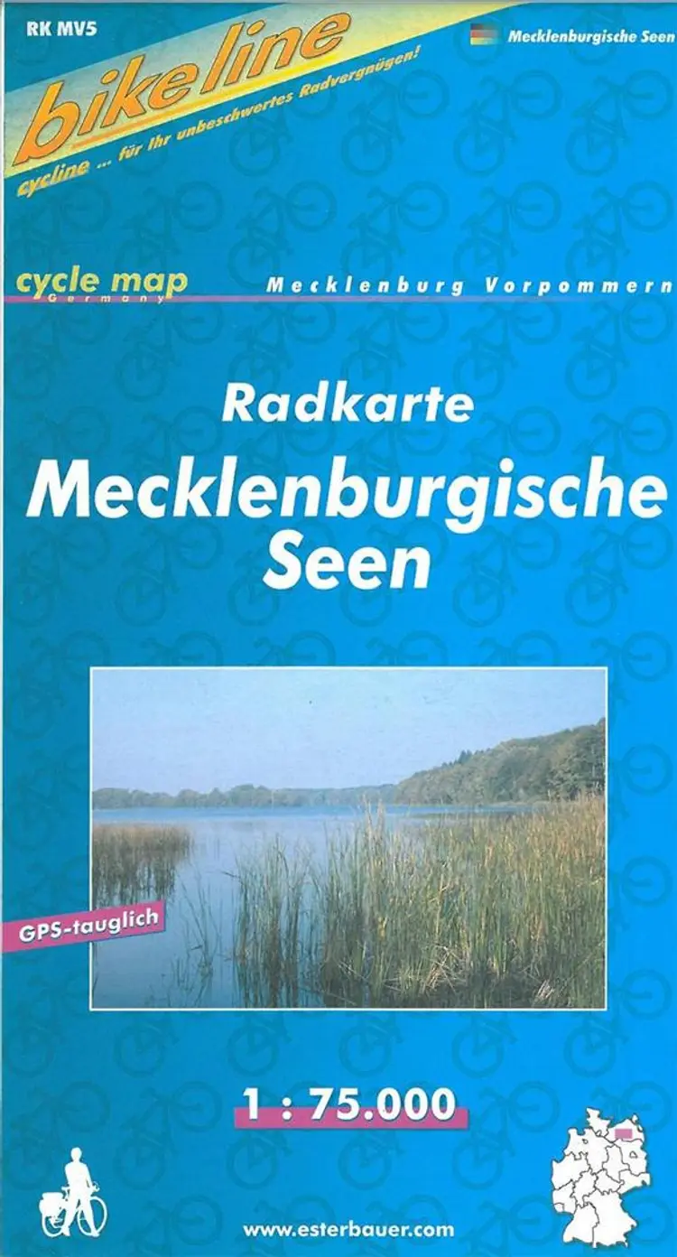 Mecklenburgische Seenplatte, Bikeline Radkarte