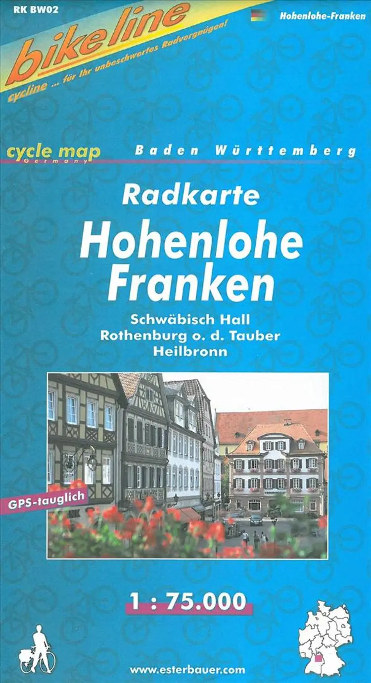 Hohenlohe-Franken, Bikeline Radkarte