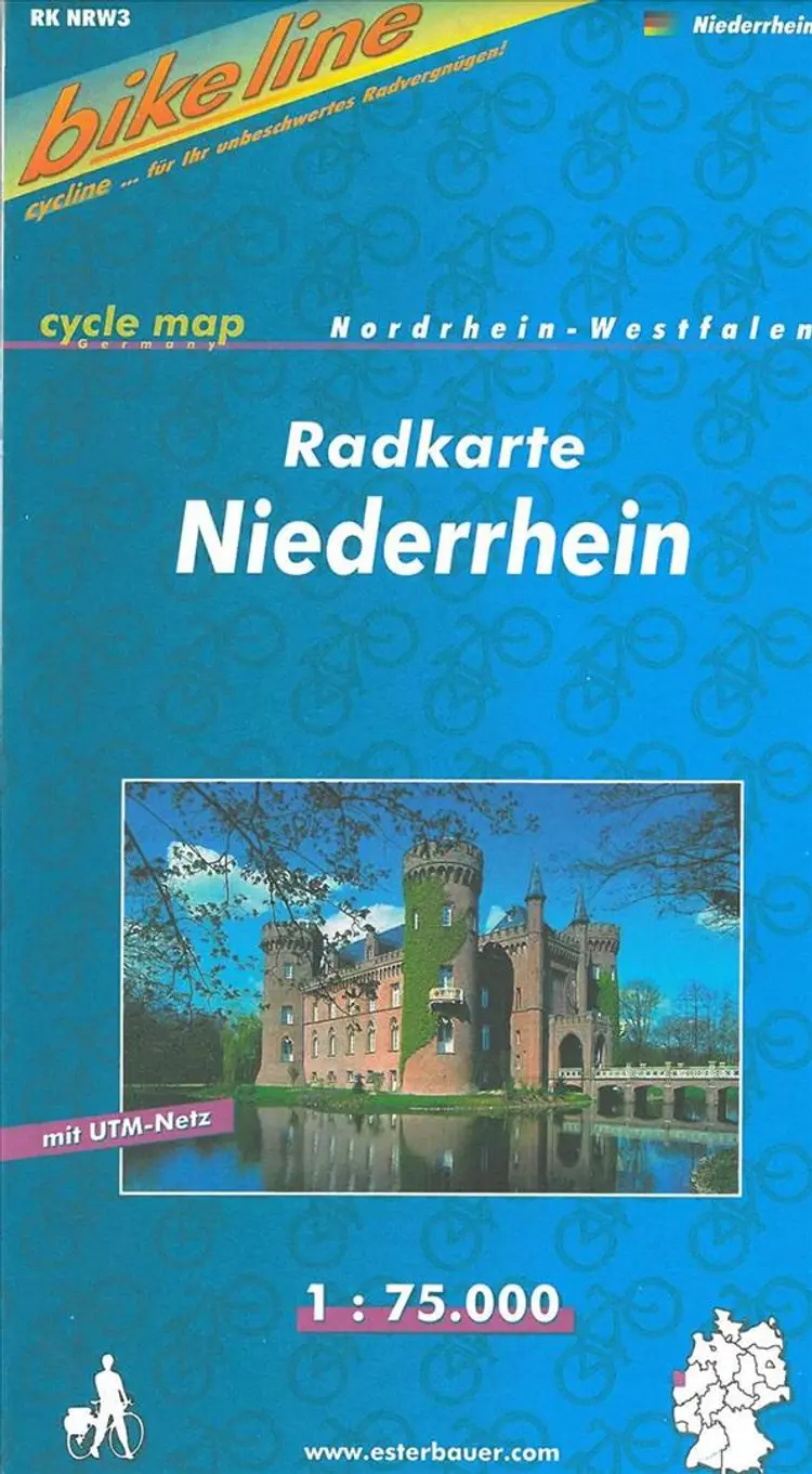 Niederrhein, Bikeline Radkarte