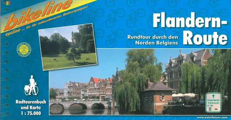 Flandern-route : Rundtour durch den Norden Belgiens 1:75.000 af Esterbauer