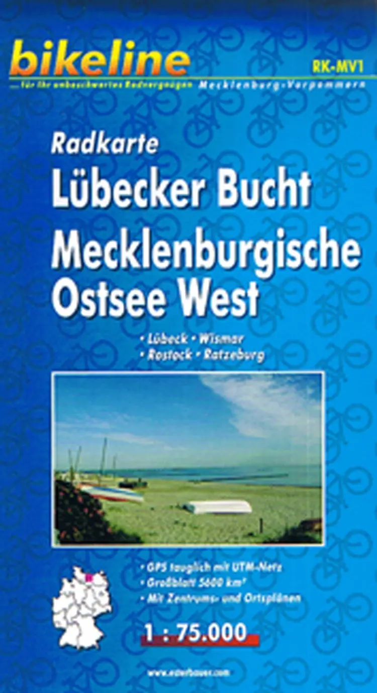 Lübecker Bucht, Mecklenburgische Ostsee West, Bikeline Radkarte - Esterbauer af Esterbauer